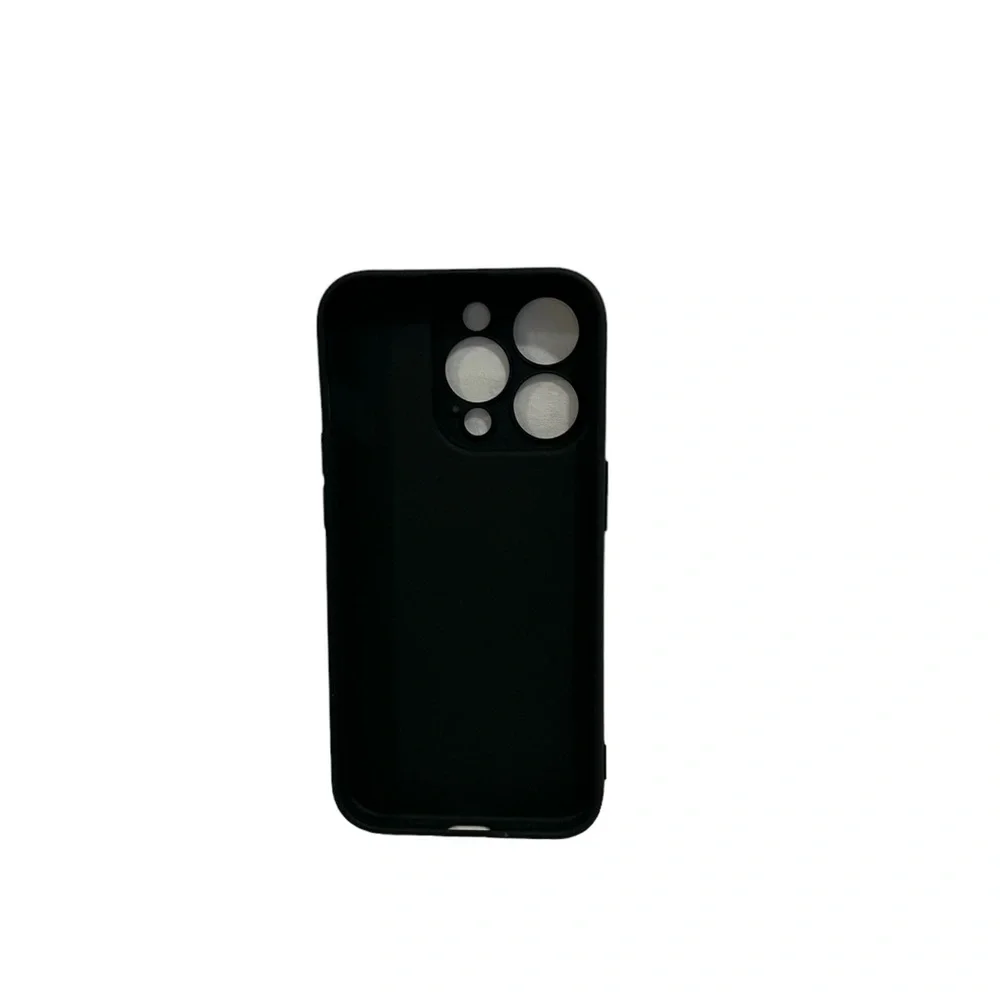 Black Sports Style TPU Creative Black White Letters Design iPhone 15 Pro Case